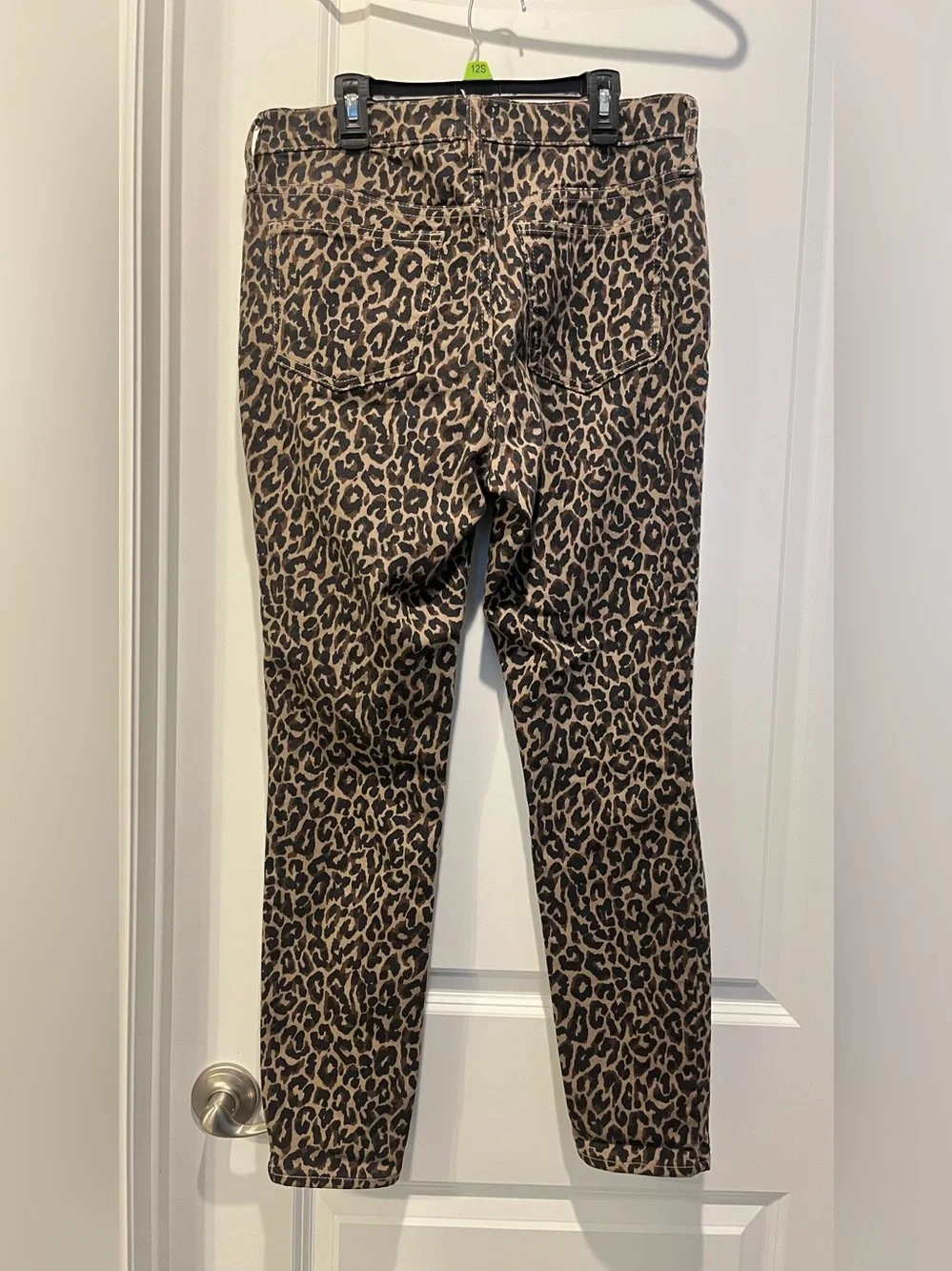 Women’s J- CREW 10” HIGH- RISE TOOTHPICK Animal Print Skinny Jeans Size 29 - Picture 2 of 11